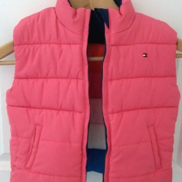 Tommy Hilfiger Reversible Colorful Puffer Vest Full Zip Size 4 Years Kids - Picture 2 of 3